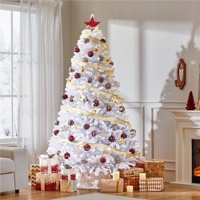 The Holiday Aisle® White Pine Artificial Christmas Tree with Clear